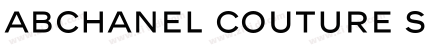 ABChanel Couture Sem字体转换 ABChanel Couture Sem字体转换